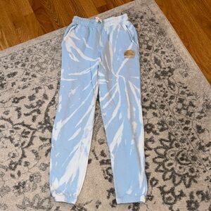 Sky Blue and White Kids Sweatpants